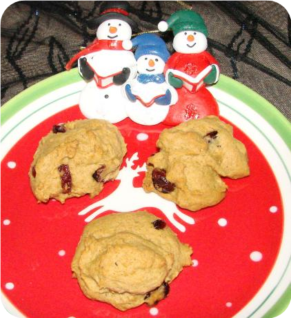 Pumpkin Cranberry Cookies