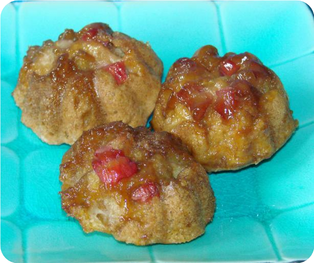 Sticky Rhubarb Muffins