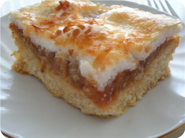Rhubarb Meringue Squares