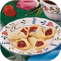Strawberry Wedding Bell Cookies