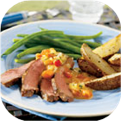 Steak with Chipotle Cheese Sauce
