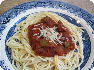 Simple Spaghetti with Meat Sauce