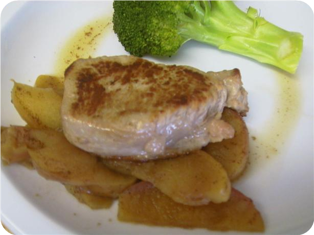Baked Pork Chops and Apples