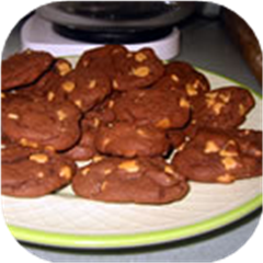 Devil's Food Peanut Butter Chip Cookies