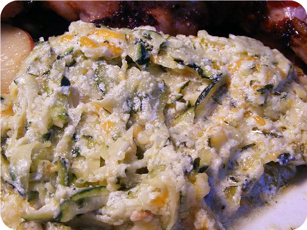 Baked Zucchini Cheddar Casserole