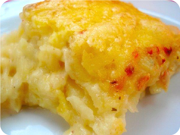 Naughty and Nice Potato Gratin