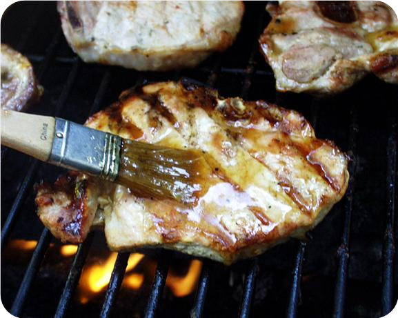 Grilled Brown Sugar Pork Chops
