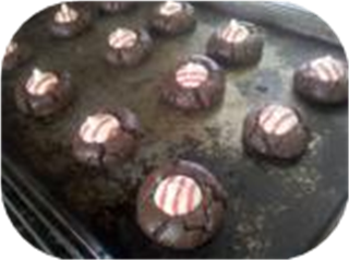 Chocolate Fudge Kiss Cookies