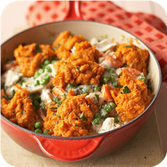 Sweet Potato-Topped Chicken Stew