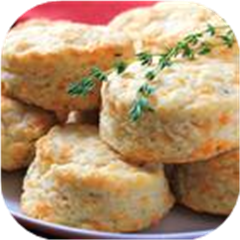 Cheddar-Thyme Flaky Biscuits