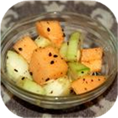 Cucumber and Cantaloupe Salad