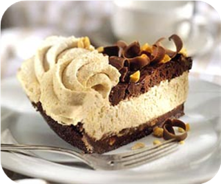 Chocolate-peanut mousse pie 