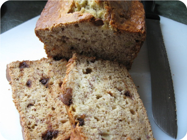 Simple Banana Chocolate Chip Bread