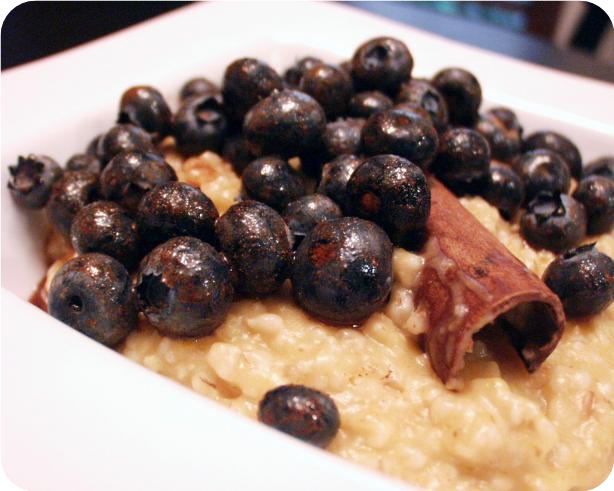 Cinnamon, Pumpkin and Blueberry Oatmeal