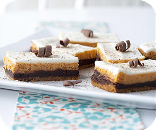 Pumpkin-Chocolate Cheesecake Bars