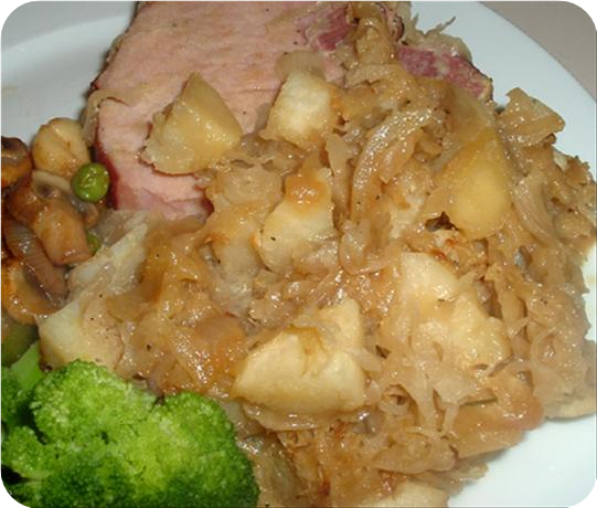 Ukrainian Kovbasa (Kielbasa) Potatoes and Sauerkraut