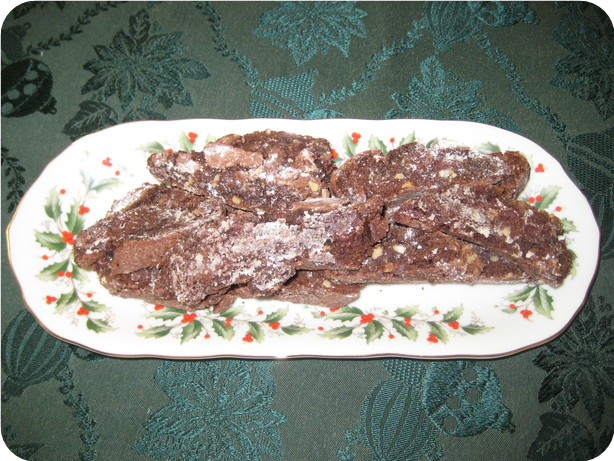 Biscotti Al Cioccolato E Noce (Double Chocolate Walnut Biscotti)