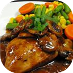 One Dish Bourbon Chicken