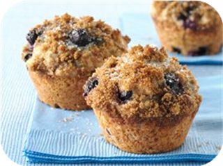 Whole Wheat-Blueberry Muffins 