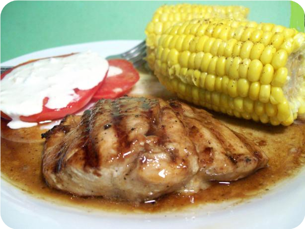 Grilled Bourbon Salmon