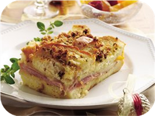 Ham and Swiss Brunch Bake