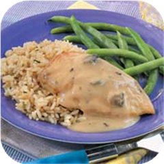 Creamy Mushroom-Garlic Chicken