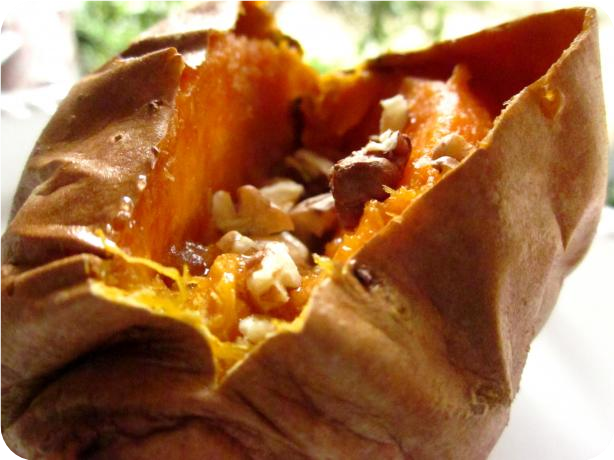 Baked Sweet Potatoes With Brown Sugar-Pecan Butter