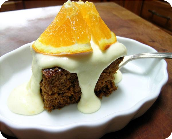 Gingerbread With Citrus Fluff