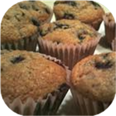 Whole Wheat Blueberry Muffins