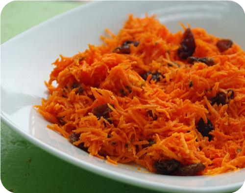 No Fat Carrot Raisin Salad