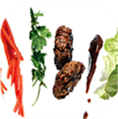Asian Pork and Mushroom Burger Wraps