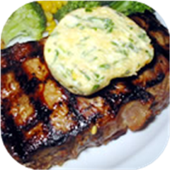 Tenderloin with Spicy Gorgonzola-Pine Nut-Herb Butter