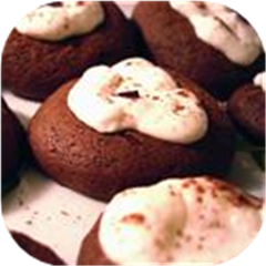 Chocolate Frosted Marshmallow Cookies