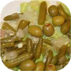 Green Bean and Stuffed Olive Salad