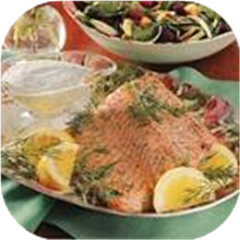 Salmon with Dill Sauce