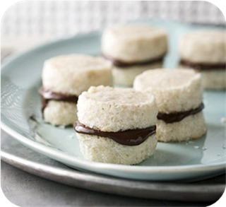 Hazelnut Cookie Sandwiches 