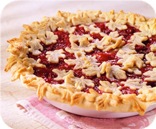 Rhubarb-raspberry-apple pie 