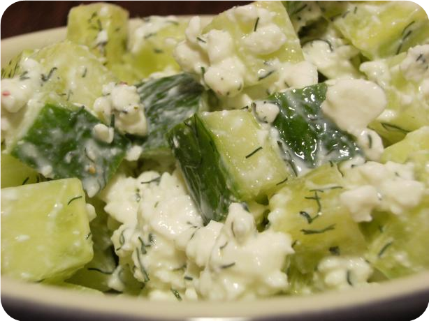 Threadgill's Cottage Cheese Cucumber Salad