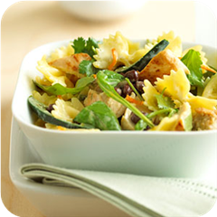 Pasta salad with orange dressing 