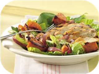 Grilled Chicken and Squash Salad with Lime-Taco Dressing