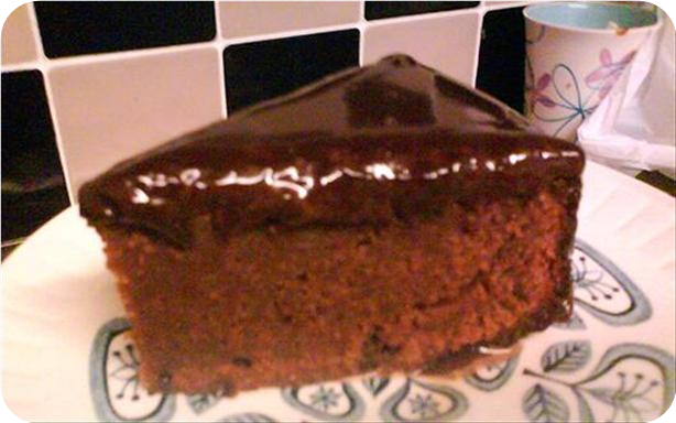 Almond Chocolate Cake with Ganache