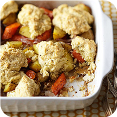 Herbed Root Vegetable Cobbler