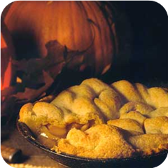 Deep-dish apple pie with cheddar crust 