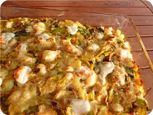 Cheesy Leek and Potato Bake