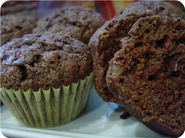 Chocolate Zucchini Muffins