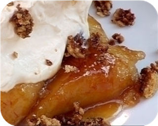Caramelised banana cheesecake