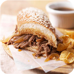 Simple French Dip Sandwiches