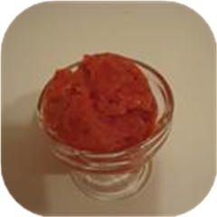 Peach and Strawberry Sorbet