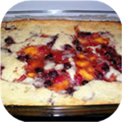 Peach Raspberry Cobbler