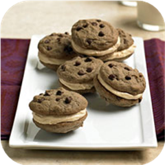 Chocolate-Peanut Butter Whoopie Pies 